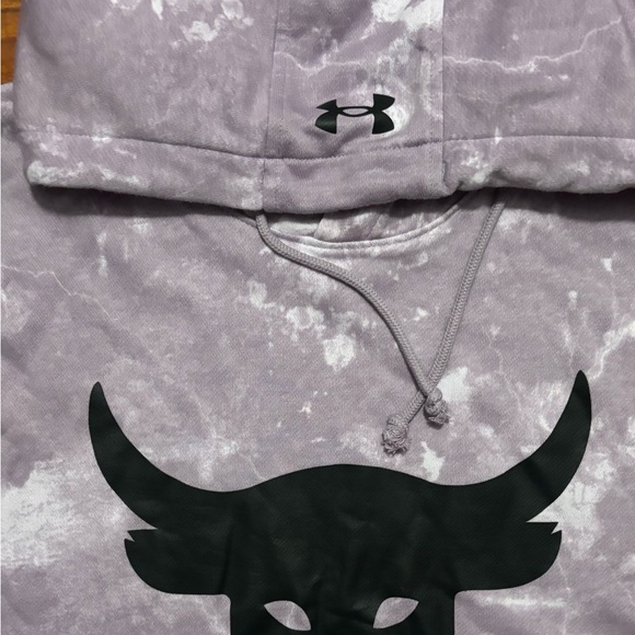 Under Armour Project Rock Terry Purple Sleeveless Hoodie size XL - Picture 4 of 5